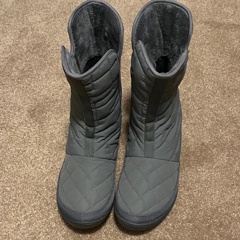 Women's Quilted Winter Boots - Gray